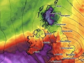 英国部分地区发布新预警，数小时内将遭遇时速60英里的狂风袭击